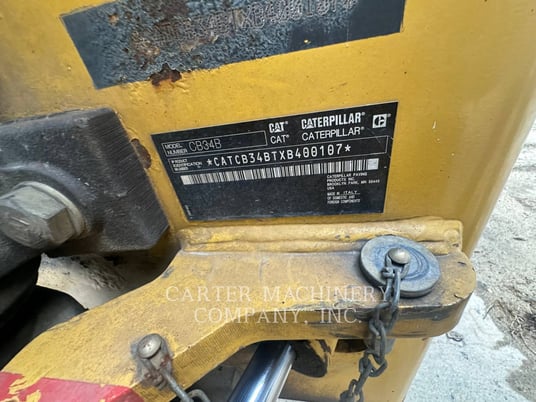 Caterpillar CB34B, Compactor, 5747 hours, S/N: XB400107, 2015 - Image 6