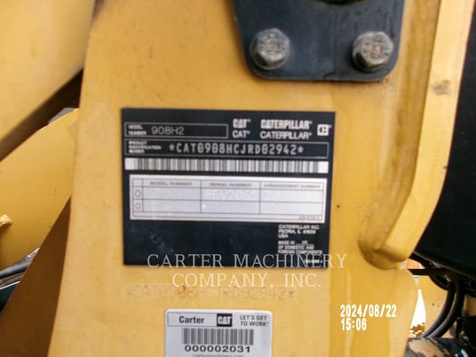 Cat 908H2, Wheel Loader, 11515 hours, S/N: JRD02942, 2017 - Image 6