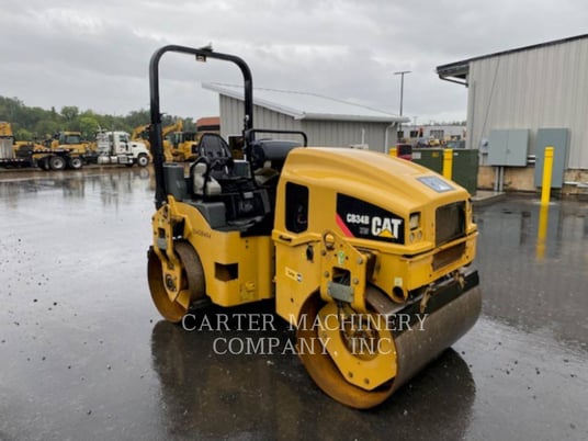 Caterpillar CB34B XW, Twin Drum Roller, 3814 hours, S/N: 42500115, 2014 - Image 2