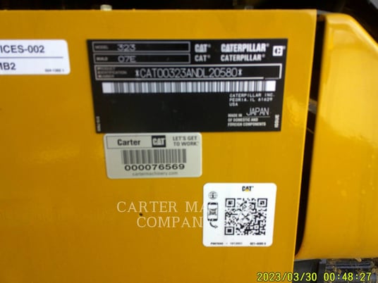 Caterpillar 323-07, Crawler Excavator, 147 hours, S/N: 0NDL20580, 2023 - Image 6