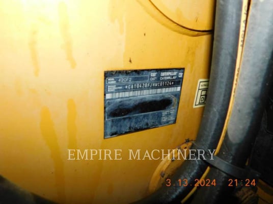 Cat 420F2 4EO, Backhoe Loader, 3510 hours, S/N: HWC01124, 2016 - Image 5