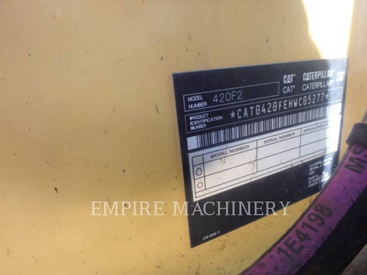 Cat 420F2 4EO, Backhoe Loader, 1630 hours, S/N: HWC05277, 2019 - Image 6