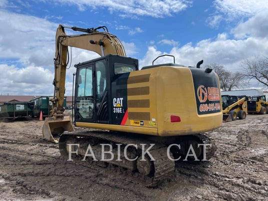 Caterpillar 316EL, Crawler Excavator, 8277 hours, S/N: DZW01022, 2014 - Image 4
