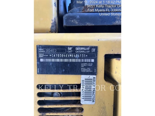 Caterpillar 304E2CR, Crawler Excavator, 1651 hours, S/N: ME404135, 2018 - Image 5