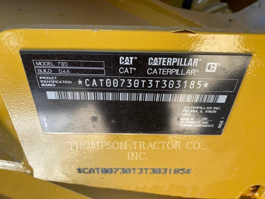 Caterpillar 730, Articulated Truck, 1241 hours, S/N: 3T303185, 2023 - Image 4