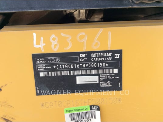Caterpillar CB16, Compactor, 766 hours, S/N: HP500150, 2021 - Image 6