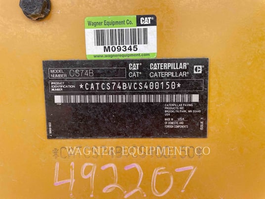 Caterpillar CS74, Compactor, 860 hours, S/N: CS400150, 2022 - Image 6