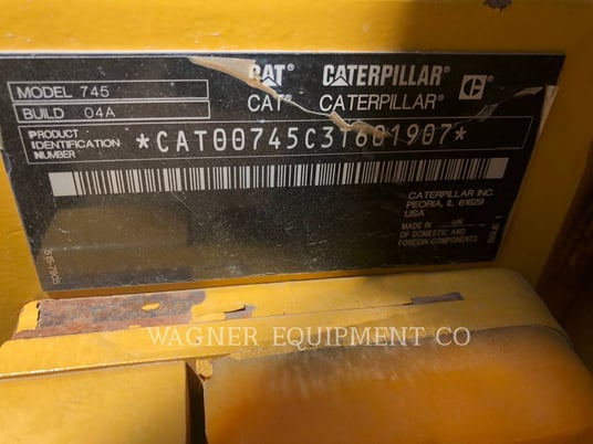 Caterpillar 745, Articulated Truck, 7188 hours, S/N: 3T601907, 2019 - Image 6