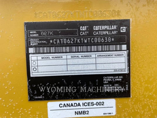 Caterpillar 627K, Wheel Tractor Scraper, 820 hours, S/N: WTC00630, 2023 - Image 6