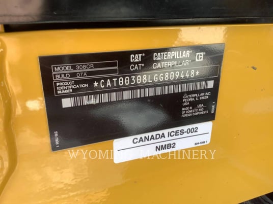 Caterpillar 308, Crawler Excavator, 596 hours, S/N: GG809448, 2023 - Image 6