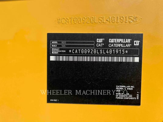Cat 920, Wheel Loader, 116 hours, S/N: SL401915, 2024 - Image 6