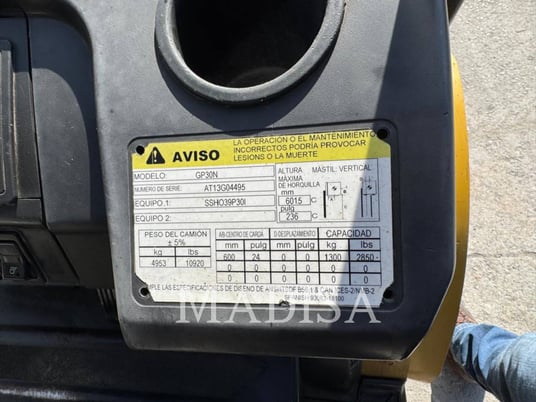 Caterpillar Lift Trucks GP30N5-GLE, Forklift, 8362 hours, S/N: AT13G04495, 2021 - Image 5