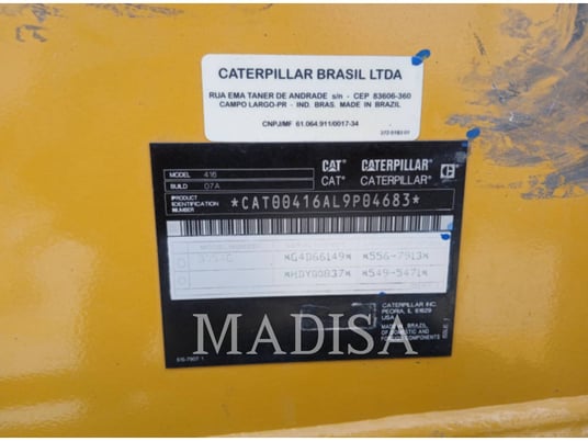 Cat 416, Backhoe Loader, 1368 hours, S/N: 0L9P04683, 2022 - Image 5