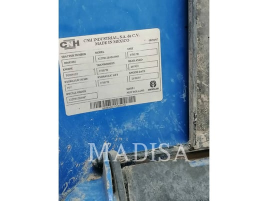 New Holland Ltd TB120, Tractor, 5321 hours, S/N: B86856M, 2007 - Image 5