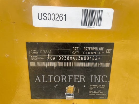 Cat 938M, Wheel Loader, 4420 hours, S/N: J3R00482, 2015 - Image 6