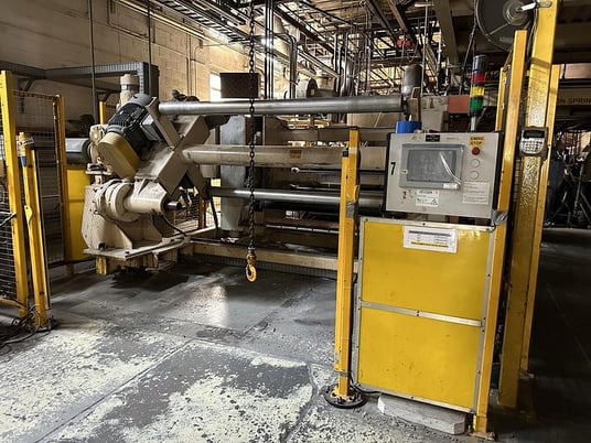 Black Clawson #21-314, 65" turret unwind, 50" diameter with splicer - Image 1