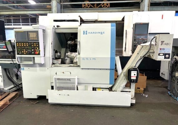 Hardinge #Elite-51-MS, CNC lathe, 18" swing, 8" chuck, 2" bar, 16" centers, 11.1" cut diameter, Fanuc 18i-TB - Image 1