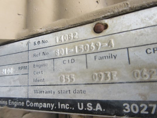 400 HP Cummins #NTC-400, diesel engine, 2100 RPM, 1984 - Image 6