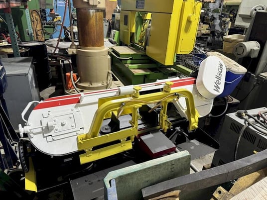 10" x 16" Wellsaw #1000, horizontal metal cutting bandsaw, 1HP, 11' 6" x 1" x .035" blade, S/N 5512,1985 - Image 2