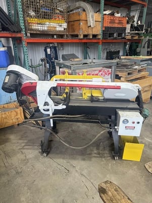 10" x 16" Wellsaw #1000, horizontal metal cutting bandsaw, 1HP, 11' 6" x 1" x .035" blade, S/N 5512,1985 - Image 4
