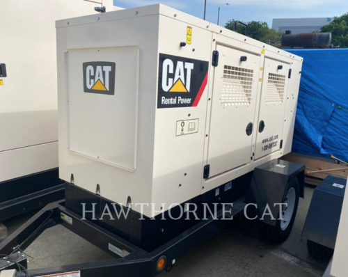 60 KW Caterpillar #XQ60T4F, mobile generator set, serial #CF901047, 2182 hours, 2021 - Image 1