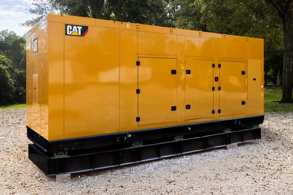 750 KW Caterpillar #C27, diesel generator, sound attenuated enclosure, 277/480 Volts, 2013 - Image 1