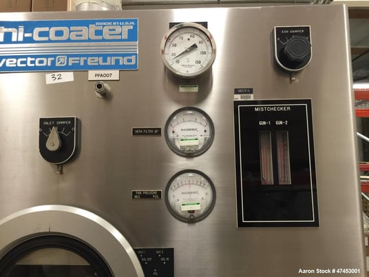 24" Vector Freund #Hi-Coater, Coating Pan, Stainless Steel, 24" diameter x 16" deep Chamber, 5 HP, 230/460 V - Image 4