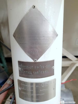 10 cu.ft. Patterson, Double Cone Vacuum Dryer, Stainless Steel, 125 lbs./cu.ft., 1/2 HP shell - Image 3