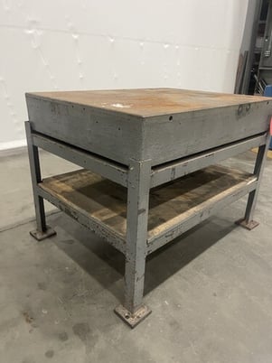 3' x 4' x 8" thick, Metal table - Image 4