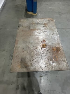 3' x 4' x 8" thick, Metal table - Image 5