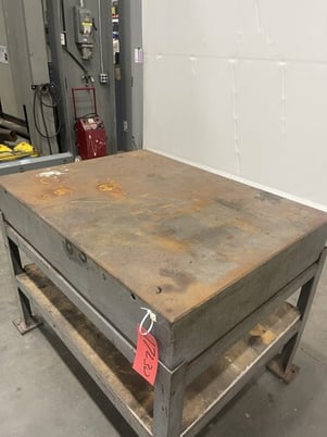 3' x 4' x 8" thick, Metal table - Image 6
