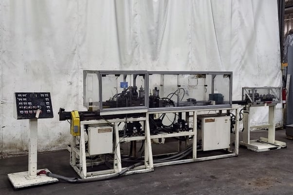 1-1/4" Bertollette #415, tube straightener and cut-off, push button pedestal ctrl, hyd power unit - Image 1