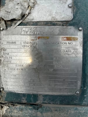 322 HP 521 RPM Reliance, Frame 35EC5812S, DPSV, 605 A, 310 Volts - Image 1
