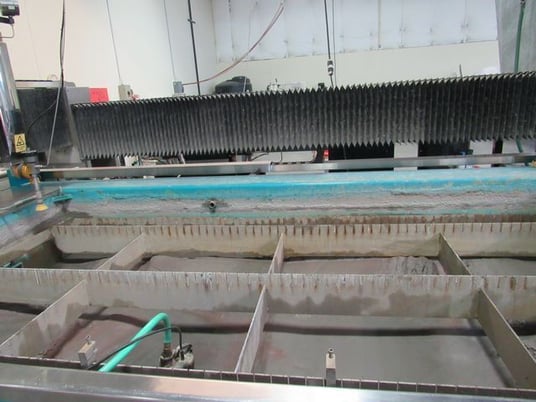 Techni #TJ300-X2, CNC waterjet, 5' 3" x 10' 6" table, 5' x 10' cutting envelope, 55000 psi, 50 HP, 2010 - Image 2