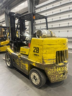 14700 lb. Hyster #S155XL, LPG forklift, 181" load height, 98" mast height, hard tire - Image 5