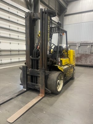 14700 lb. Hyster #S155XL, LPG forklift, 181" load height, 98" mast height, hard tire - Image 6