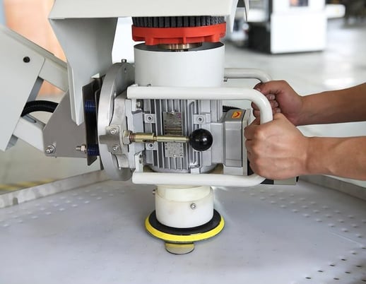 SMC #SD-H, manual deburring machine, 330x300mm area, 1000x800mm work table, NEW - Image 3