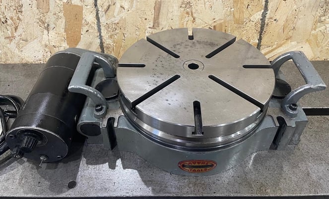 11" Precision Motorized Spin Table, Moore, 5.0625"table height (when horizontal) - Image 1