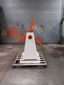 1500 lb. CWP #2R, uncoiler, 18" width, 48" outside dimensions, 11.5"-17.5" ID, spring loaded brake - Image 4