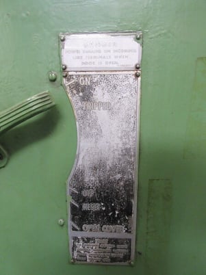 Arter Worcester #D-12, surface grinder, SN 3324, 440V., 1450 RPM - Image 4