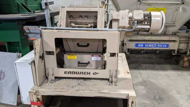 Erdwich #M600/1-400, single shaft shredder, 40 HP, 18 teeth - Image 1