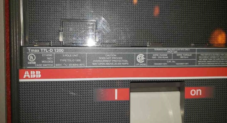 1200 Amps, ABB, Sace Tmax T7L-D, Breaker - Image 2
