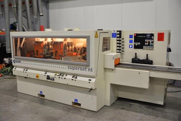 SCM #Superset-NT, feed through moulder, 6-head, 9-7/16" x 4-3/4" capacity, 1.5" spindle diameter - Image 2