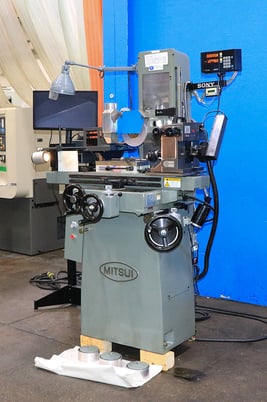 6" x 12" Mitsui #MSG-200MH, vertical hand feed surface grinder w/ roller bearing table, 8" x 3/4" x 1-1/4" - Image 3