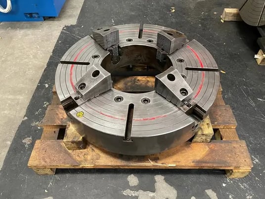 32" Pratt Burnerd Atlas #3243-2A20EX-14.5, 4-jaw chuck steel hollow spindle, 14.5" bore, A2-20 - Image 1