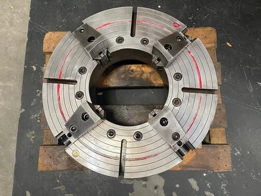 32" Pratt Burnerd Atlas #3243-2A20EX-14.5, 4-jaw chuck steel hollow spindle, 14.5" bore, A2-20 - Image 2