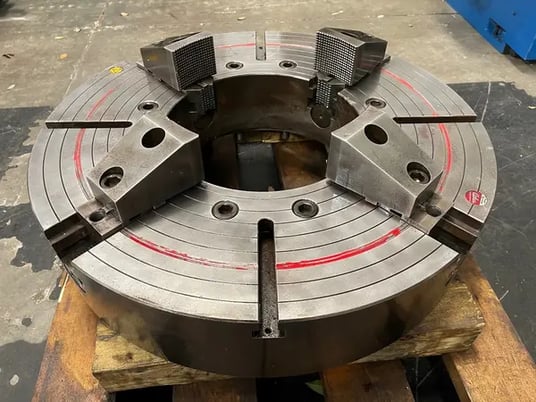 32" Pratt Burnerd Atlas #3243-2A20EX-14.5, 4-jaw chuck steel hollow spindle, 14.5" bore, A2-20 - Image 6