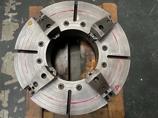 32" Pratt Burnerd Atlas #3243-2A20EX-14.5, 4-jaw chuck steel hollow spindle, 14.5" bore, A2-20 - Image 8