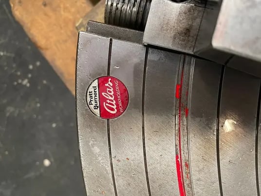 32" Pratt Burnerd Atlas #3243-2A20EX-14.5, 4-jaw chuck steel hollow spindle, 14.5" bore, A2-20 - Image 9