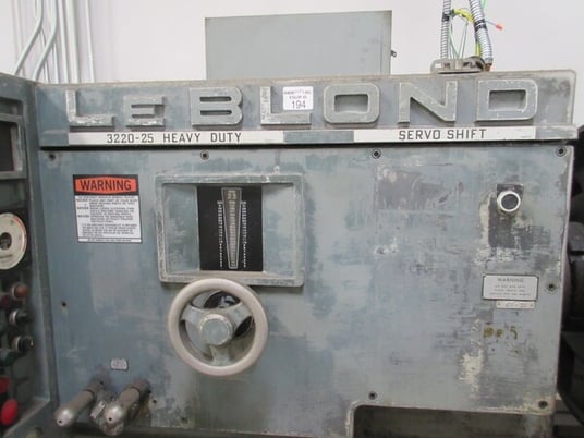 36" x 240" LeBlond #3220-25 Servoshift, heavy duty engine lathe - Image 3
